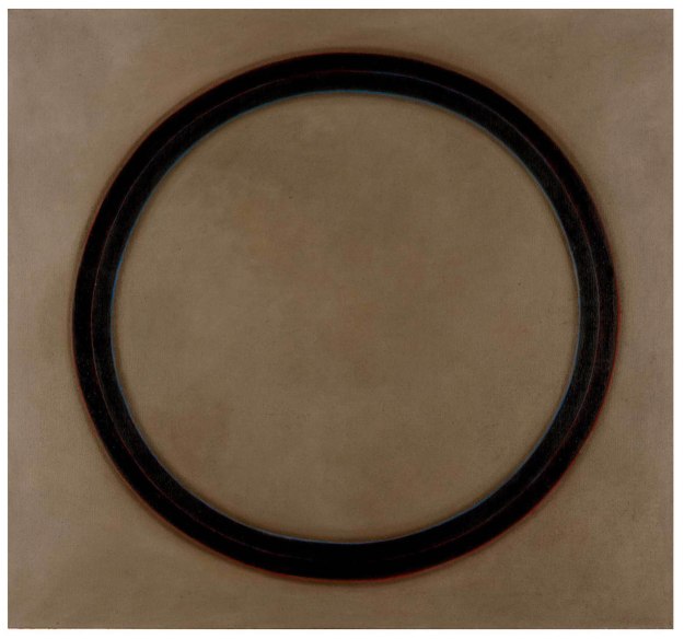 Silence II, 2001, huile, bitume sur toile, 150 x 150