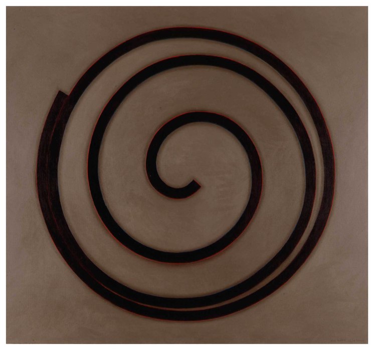 Silence III, 2002, huile, bitume sur toile, 150 x 160