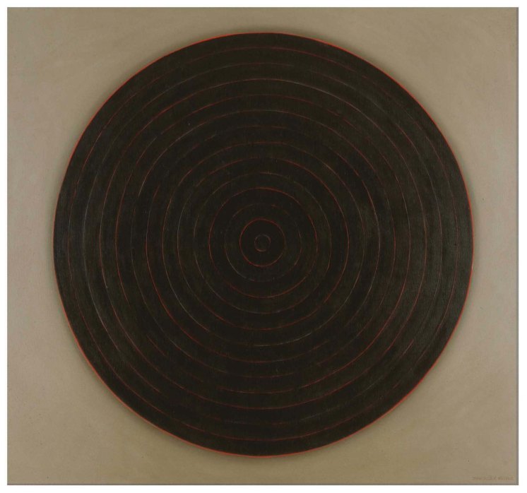 Silence IV, 2002, huile, bitume sur toile, 150 x 160