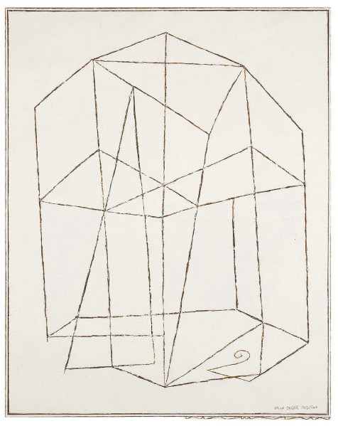 Géométrie insolite, 2011, huile sur toile, 93 x 75